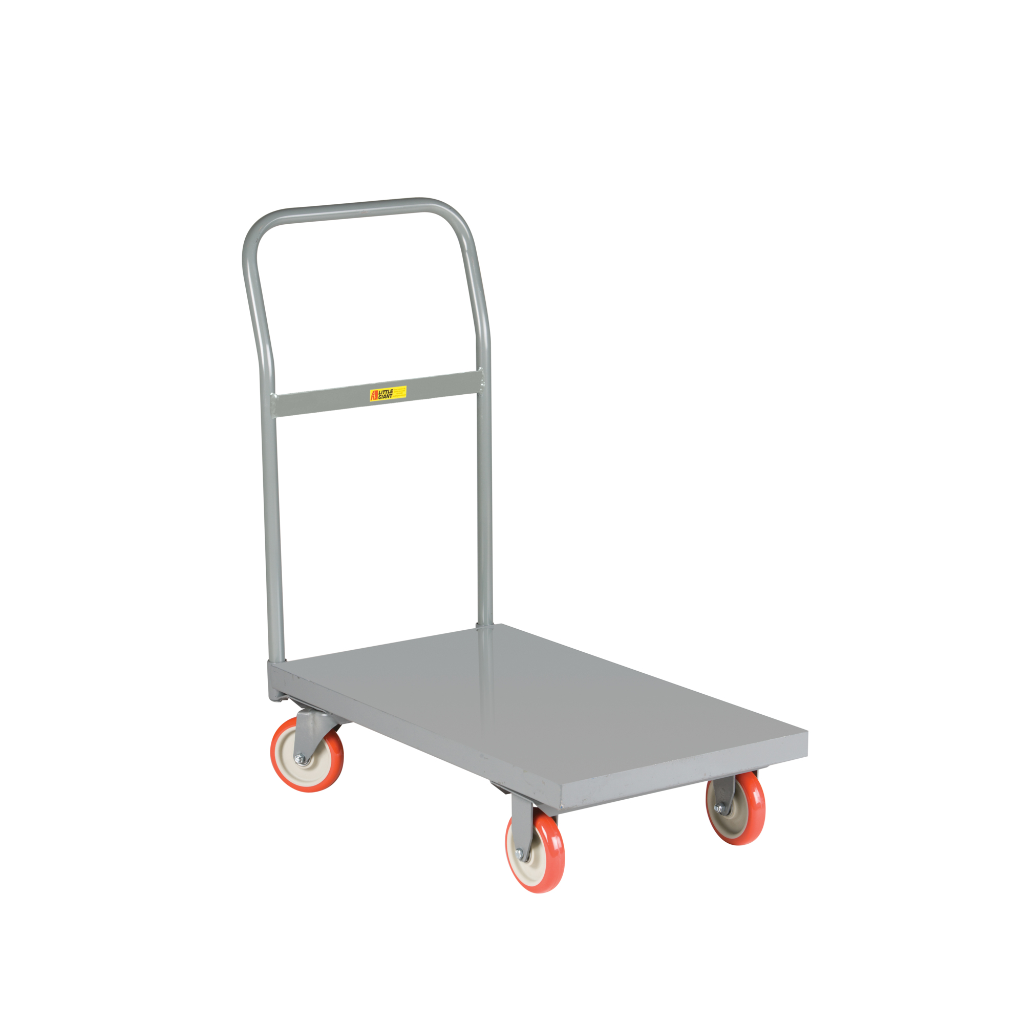 Little Giant Steel Deck Platform Truck - 24in. x 36in., 1200-Lb. Capacity, Non-Marking Polyurethane Wheels, Model# T710-1H